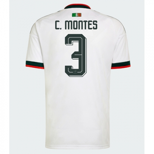 Billige Fotballdrakt Mexico Cesar Montes #3 Replika Bortedrakt VM 2026 Kortermet Billige Fotballdrakt Mexico Cesar Montes #3 Replika Bortedrakt VM 2026 Kortermet